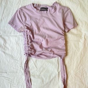 Urban Outfitters purple cinched shirt